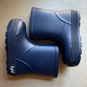 Igor Navy Blue Rain Boots Toddler Size 7